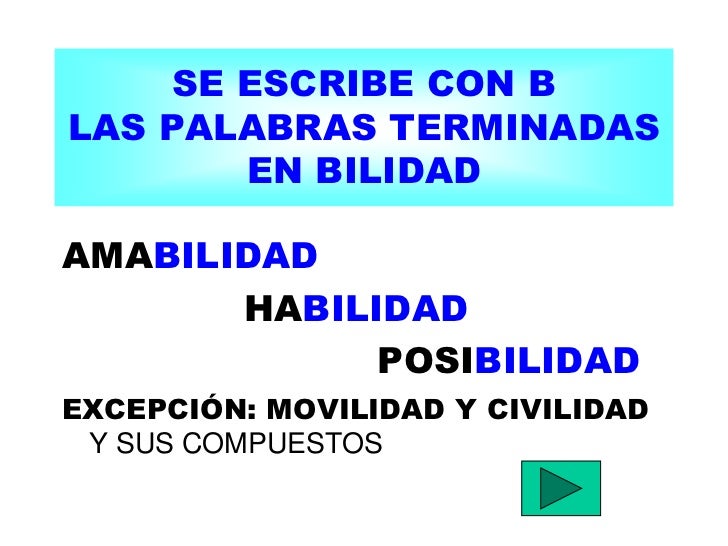 Cuándo se escribe con b