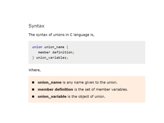 Programming in c functions and structure