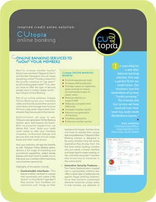 CUtopia: Online Banking