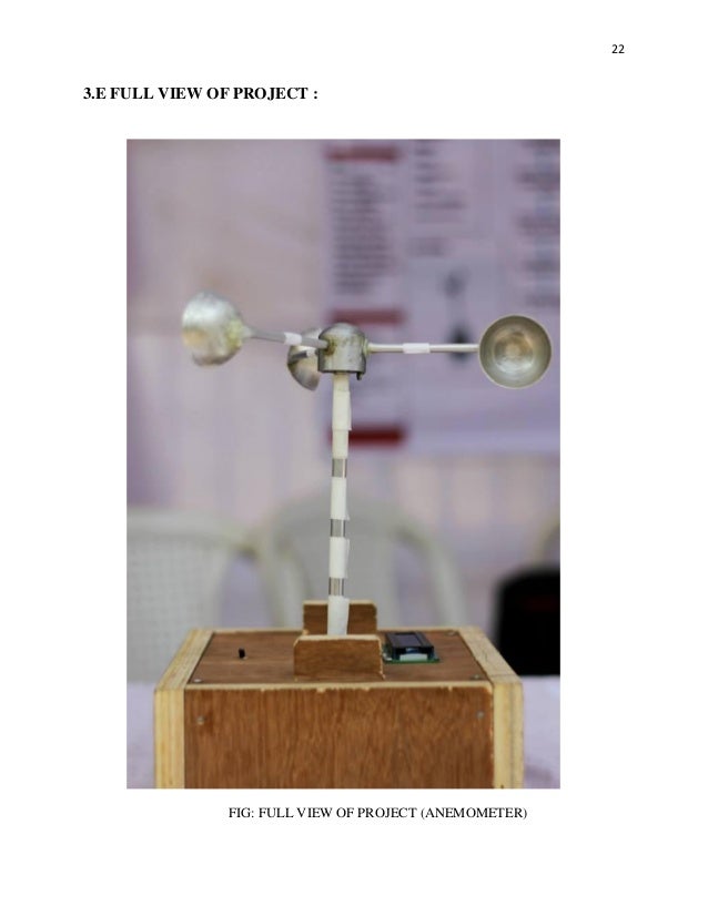 Cup Anemometer Project Report