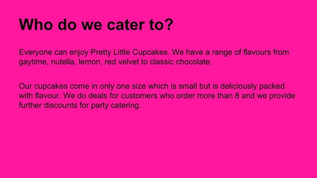 Cupcake Business Presentation PPT