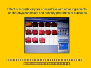 1
Effect of Roselle calyces concentrate with other ingredients
on the physiochemical and sensory properties of cupcakes
‫ص‬‫ص‬‫ص‬‫ص‬‫ص‬‫ص‬‫ص‬‫ص‬‫ص‬‫ص‬‫ص‬‫ص‬‫ص‬‫ص‬‫ص‬‫ص‬‫ص‬‫ص‬‫ص‬‫ص‬‫ص‬‫ص‬‫ص‬‫ص‬‫ص‬‫ص‬‫ص‬‫ص‬‫ص‬‫ص‬‫ص‬‫ص‬‫ص‬‫ص‬‫ص‬‫ص‬‫ص‬‫ص‬‫ص‬‫ص‬‫ص‬‫ص‬‫ص‬‫ص‬‫ص‬
‫ص‬‫ص‬‫ص‬‫ص‬‫ص‬‫ص‬‫ص‬‫ص‬‫ص‬‫ص‬‫ص‬‫ص‬‫ص‬‫ص‬‫ص‬‫ص‬‫ص‬‫ص‬‫ص‬‫ص‬‫ص‬‫ص‬‫ص‬‫ص‬‫ص‬‫ص‬‫ص‬‫ص‬
 