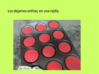 Los dejamos enfriar, en una rejilla
 