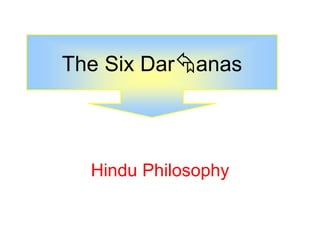 Hindu Philosophy
The Six Daranas
 