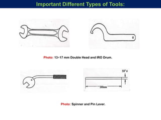Photo: 13×17 mm Double Head and IRO Drum.
Photo: Spinner and Pin Lever.
Important Different Types of Tools:
 
