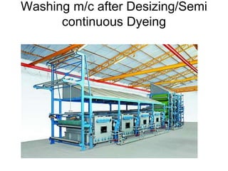 Washing m/c after Desizing/Semi
continuous Dyeing
 