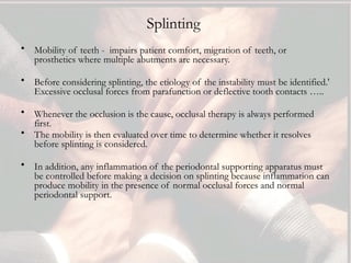Parafunction Splint cupdf.com_interdisciplinary-approach-in-periodontal-therapy-2.ppt