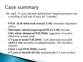 Metastatic Neck node of Unknown Primary | PDF