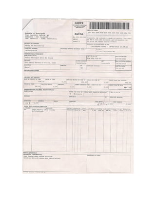 Notas Fiscais de Janeiro