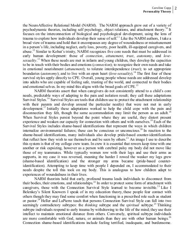 Personal theory paper