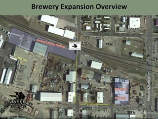 New Sidewalk with ADA Curb Ramps

Argyle St

Tap Room
Brewery

Montana Avenue

Dodge Ave

National Ave

Brewery Expansion Overview

 