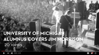 20 views
UNIVERSITY OF MICHIGAN
ALUMNUS COVERS JIM MORRISON
 