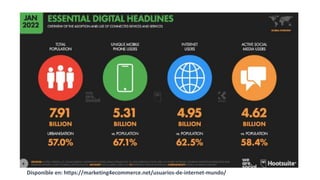 Disponible en: https://marketing4ecommerce.net/usuarios-de-internet-mundo/
 