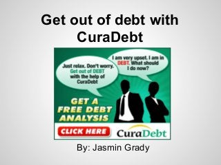 Get out of debt with
CuraDebt

By: Jasmin Grady

 