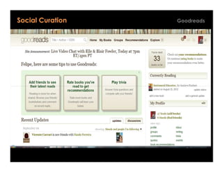 Social Curation   Goodreads
 