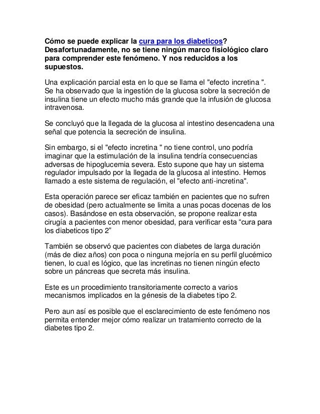 Cura Para Los Diabeticos – Avances Cura Para Los Diabeticos – Avances