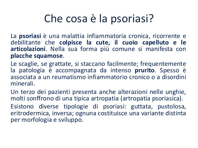 Cibo a psoriasi al bambino