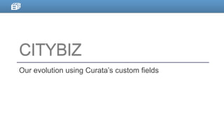 CITYBIZ
Our evolution using Curata’s custom fields

 