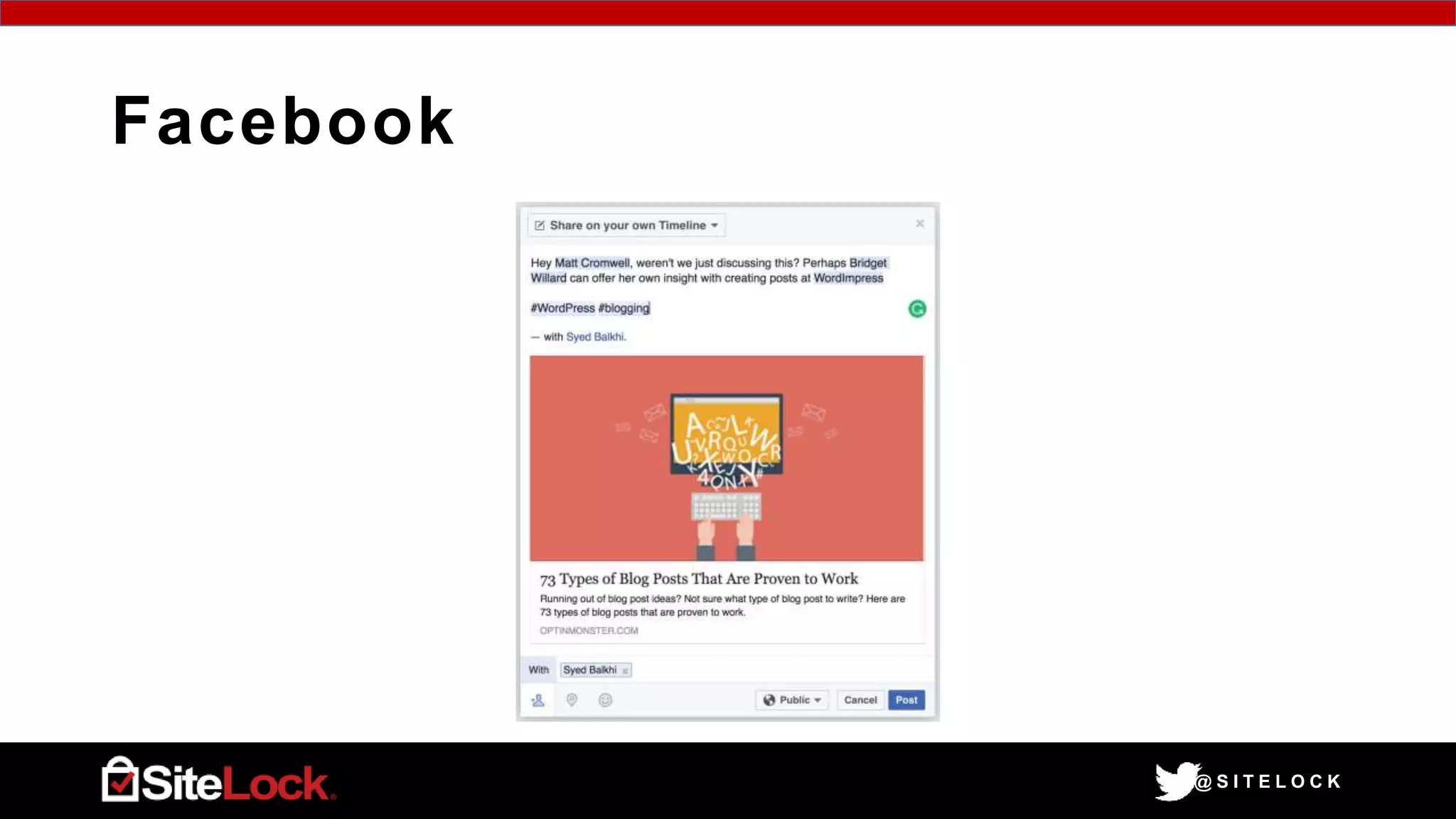 @ S I T E L O C K
Facebook
 