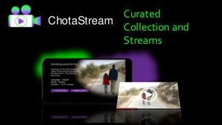 ChotaStream
Curated
Collection and
Streams
 