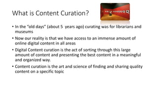 Curating Online Content | PPTX
