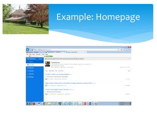 Example: Homepage

 