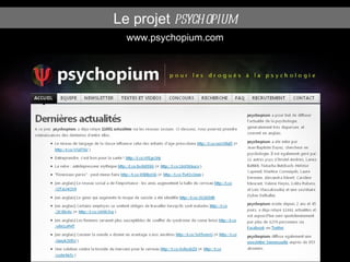 Le projet  psychopium www.psychopium.com 