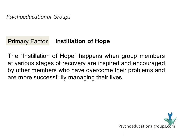 Curative Factors In Psychoeducational Groups