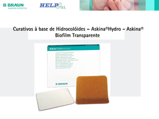 Curativos à base de Hidrocolóides – Askina®Hydro - AskinaCurativos à base de Hidrocolóides – Askina®Hydro - Askina®®
Biofilm TransparenteBiofilm Transparente
 