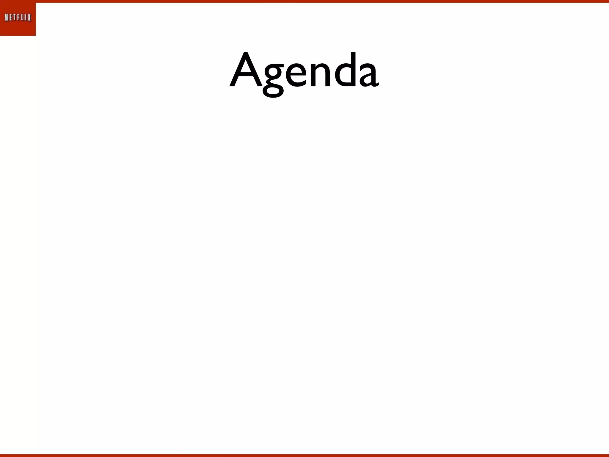 Agenda
 