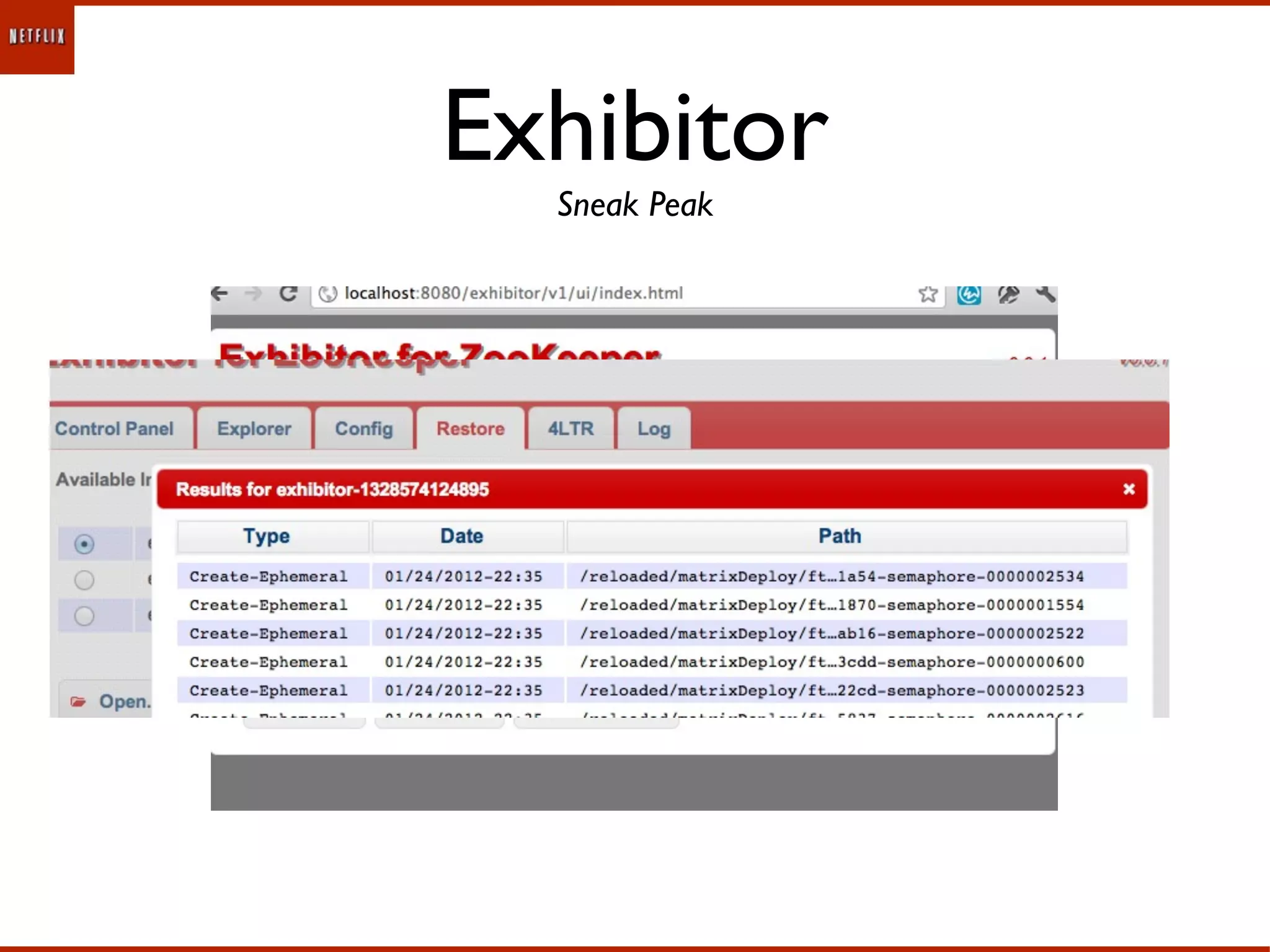 Exhibitor
  Sneak Peak
 