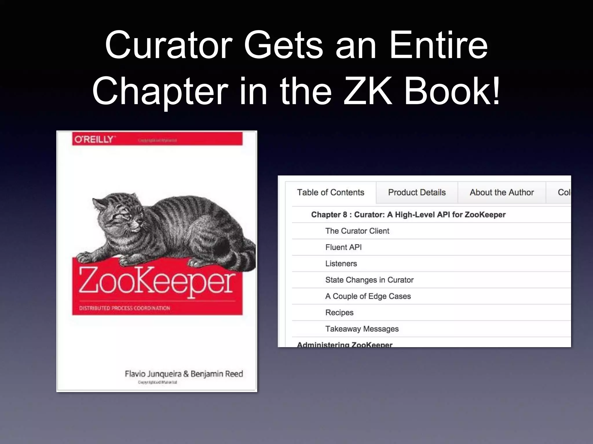 Curator Gets an Entire 
Chapter in the ZK Book! 
 