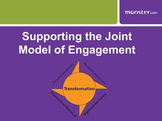 Supporting the Joint
Model of Engagement
 