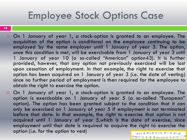 Stock options oecd