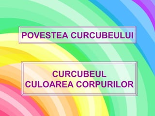 POVESTEA CURCUBEULUI
CURCUBEUL
CULOAREA CORPURILOR
 