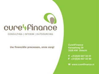 Uw financiële processen, onze zorg!
 