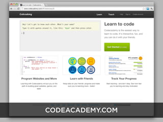 CODEACADEMY.COM
 
