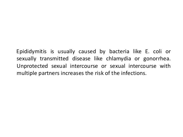 Cure for epididymitis