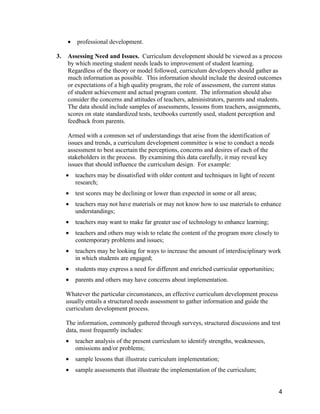 curriculum development | PDF