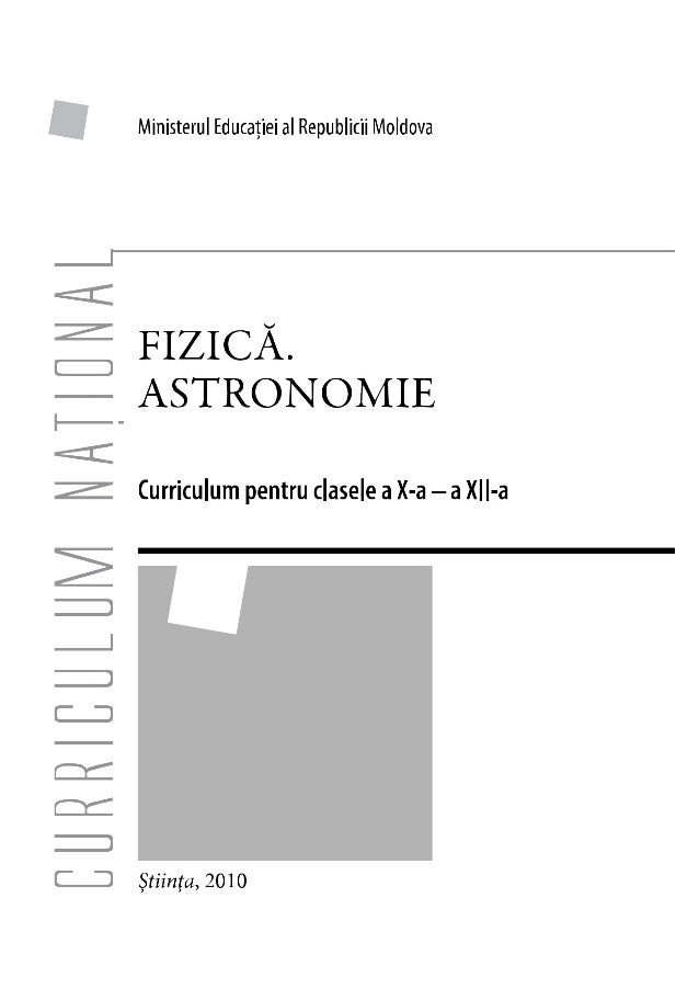 Curicula Fizica Astronomie