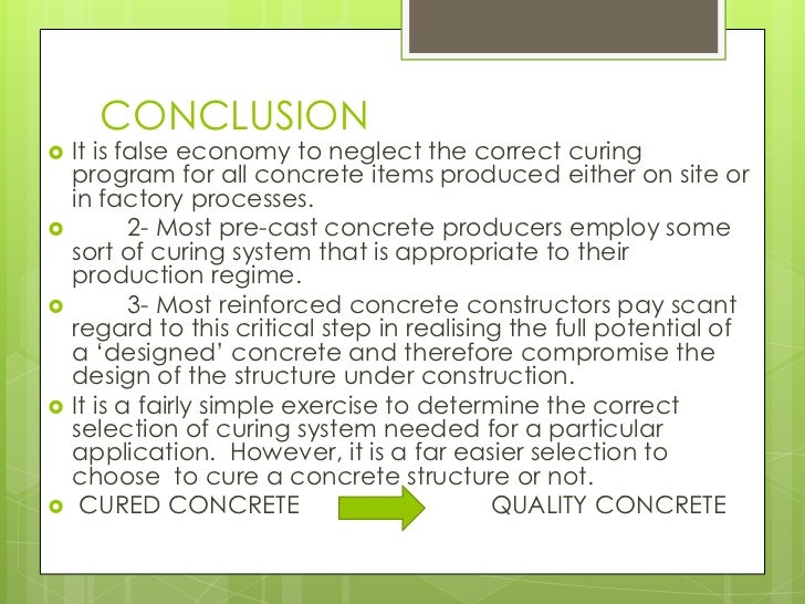 Detailed ppt on Curing of concrete