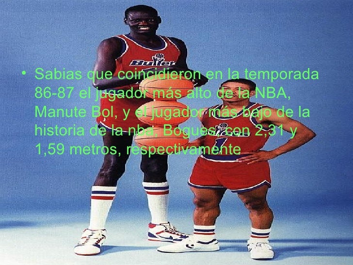 Cuanto Mide El Jugador Mas Bajo De La Nba