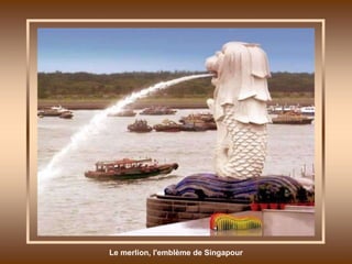 Le merlion, l'emblème de Singapour 