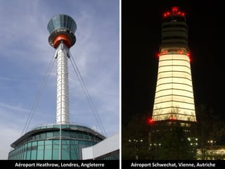 Aéroport Heathrow, Londres, Angleterre   Aéroport Schwechat, Vienne, Autriche
 