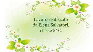 Lavoro realizzato
da Elena Salvatori,
classe 2^C.
 