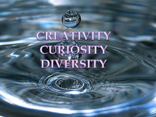 Creativity, curiosity, diversity