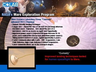 Curiosity rover robotic geologist | PPTX