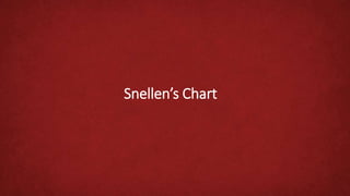 Snellen’s Chart
 