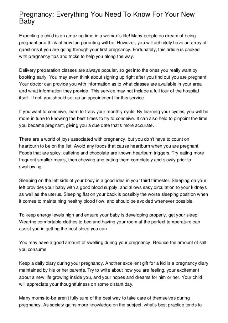 everything you need for a new baby