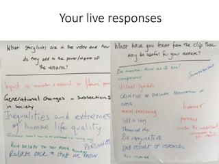 Your live responses
 